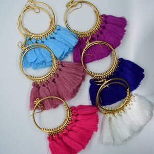Bohemian Tassel Fringed Drop Earrings